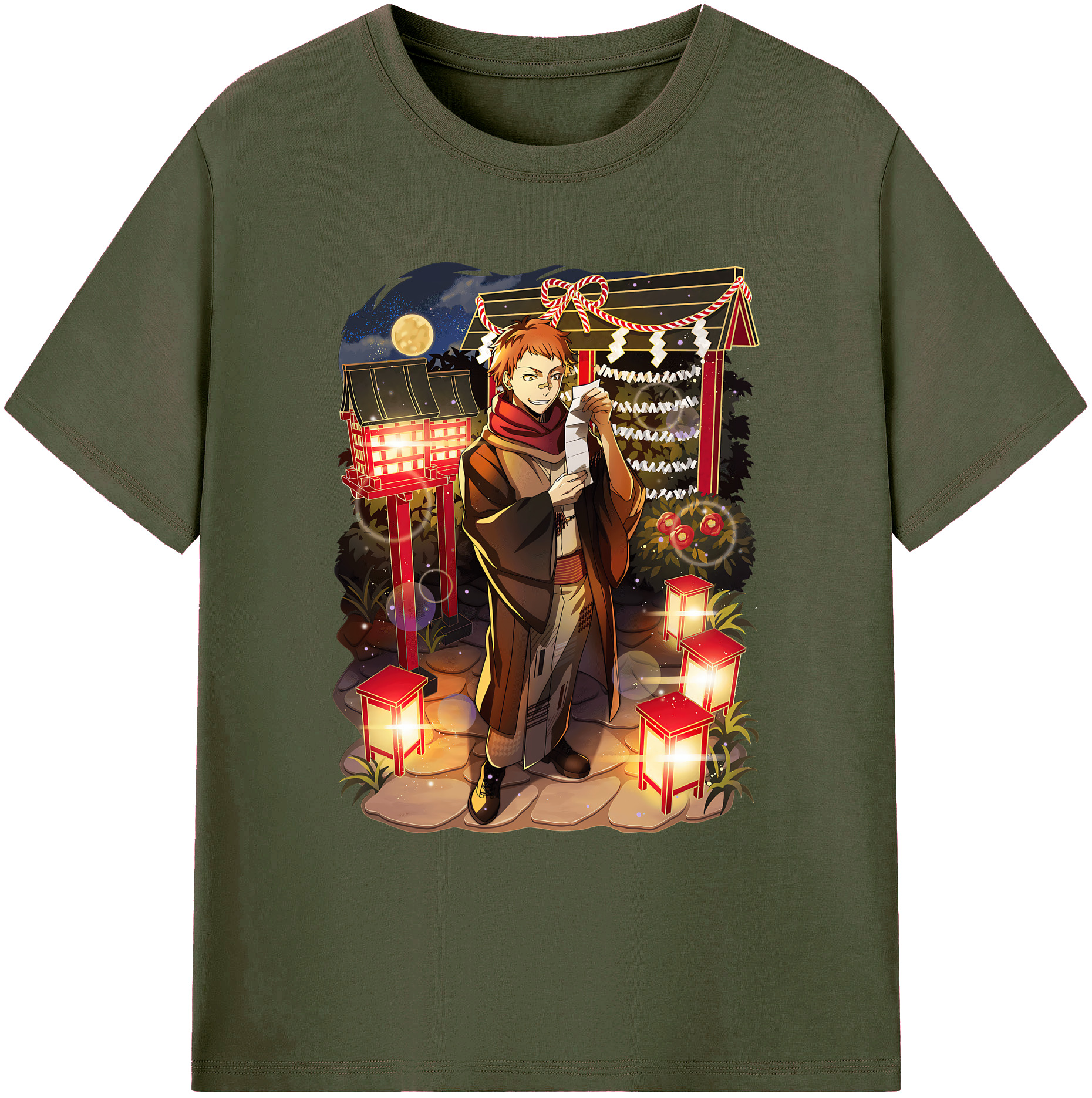 （画像用） 文豪ストレイドッグス Bungo Stray Dogs 綿100％ メンズ半袖Tシャツ｜肌触りやわらか＆通気性